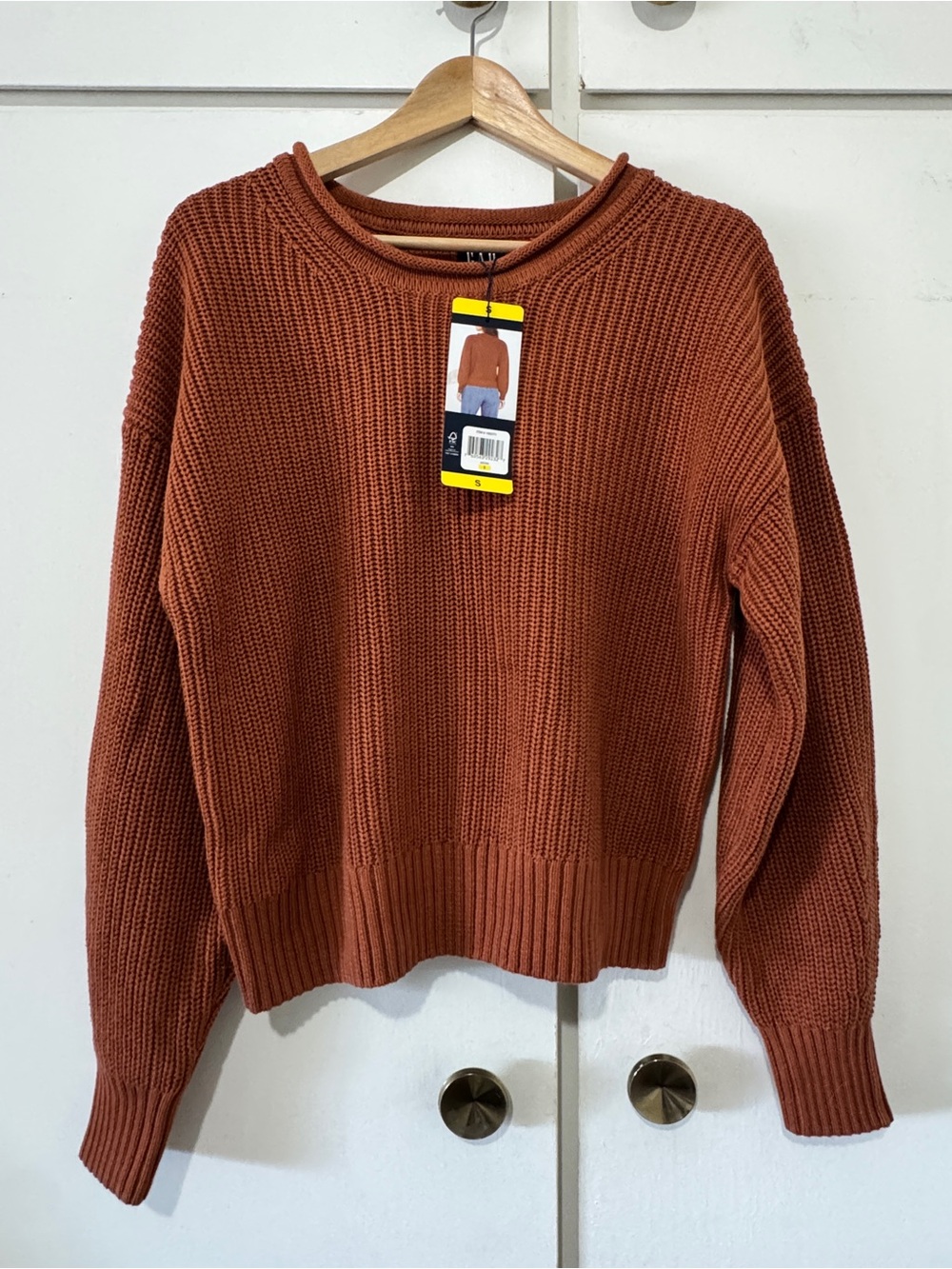 Gap Women's Rust Textured Knit Sweater